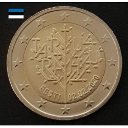 2 euro commémorative Estonie 2020 Traité de Tartu pieces de monnaie €