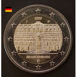 2 euros commémoratives Allemagne 2020 Brandebourg  pieces de monnaie €