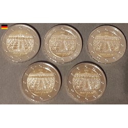 2 euros commémoratives allemagne 2019 5 ateliers Brandebourg pieces de monnaie €