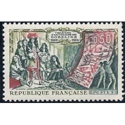 Timbre France Yvert No 1343 manufacture des Gobelins