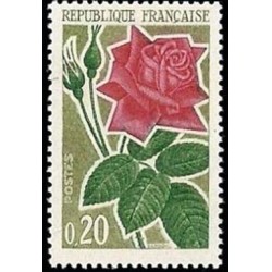 Timbre France Yvert No 1356 Roses