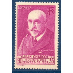 Timbre France Yvert No 377A Jean Charcot neuf **