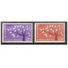Timbre Yvert No 1358-1959 France paire Europa