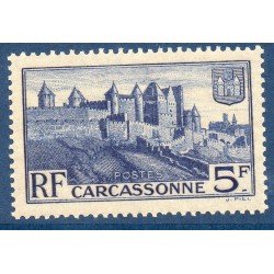Timbre France Yvert No 392 Remparts de Carcassonne neuf **