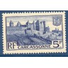 Timbre France Yvert No 392 Remparts de Carcassonne neuf **