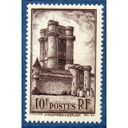 Timbre France Yvert No 393 Donjon de Vincenne neuf **