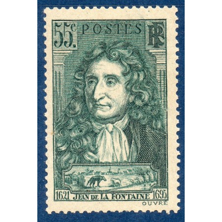 Timbre France Yvert No 397 Jean de la Fontaine neuf **