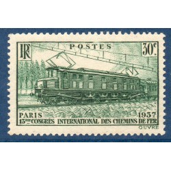 Timbre France Yvert No 339 Locomotive electrique neuf **