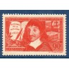 Timbre France Yvert No 342 Descartes, Discours de la méthode neuf **