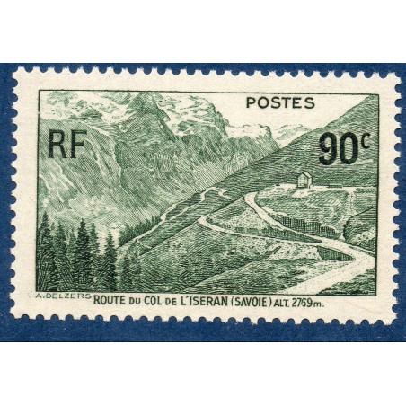 Timbre France Yvert No 358 Col de l'Iseran **