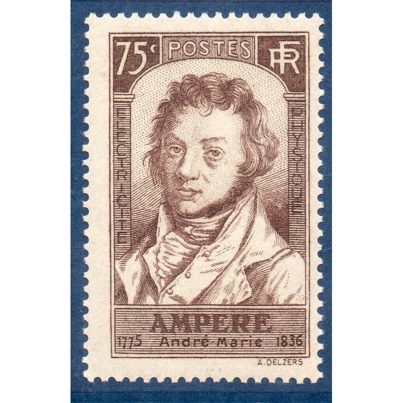 Timbre France Yvert No 310 Ampère neuf **