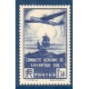 Timbre France Yvert No 320 Traversée de l'atlantique sud bleu neuf **