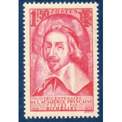 Timbre France Yvert No 305 Cardinal de Richelieu neuf **