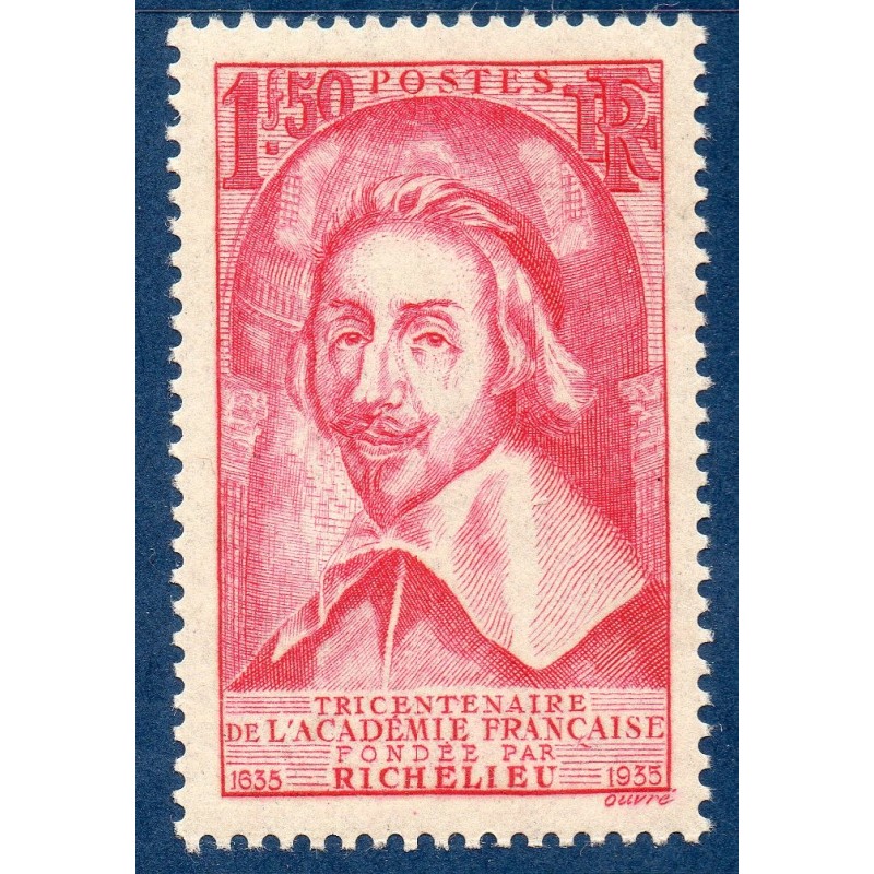 Timbre France Yvert No 305 Cardinal de Richelieu neuf **