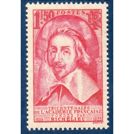 Timbre France Yvert No 305 Cardinal de Richelieu neuf **