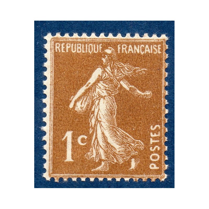 Timbre France Yvert No 277B Semeuse Fond plein bistre brun neuf **