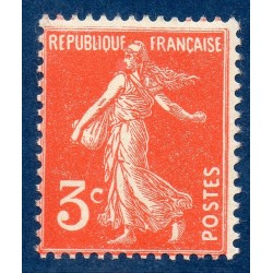 Timbre France Yvert No 278A Semeuse fond plein Rouge Orange neuf **