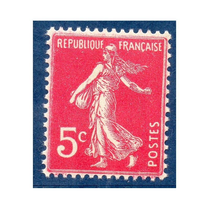 Timbre France Yvert No 278B Semeuse fond plein Rose neuf **