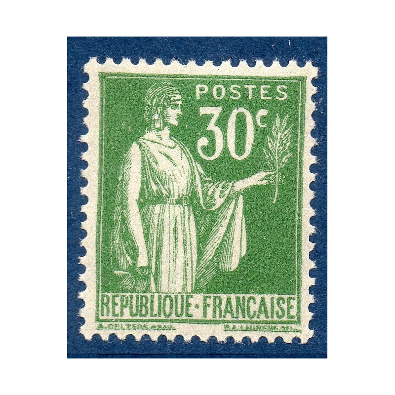 Timbre France Yvert No 280 Type paix vert neuf **