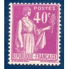 Timbre France Yvert No 281 Type paix lilas neuf **