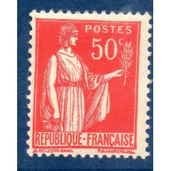 Timbre France Yvert No 283 Type paix Rose rouge neuf **