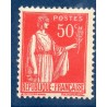 Timbre France Yvert No 283 Type paix Rose rouge neuf **