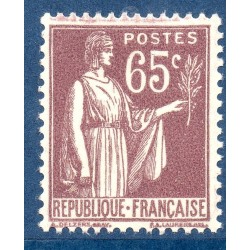 Timbre France Yvert No 284 Type paix Violet Brun neuf **