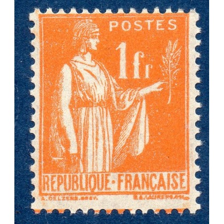Timbre France Yvert No 286 Type paix Orange neuf **