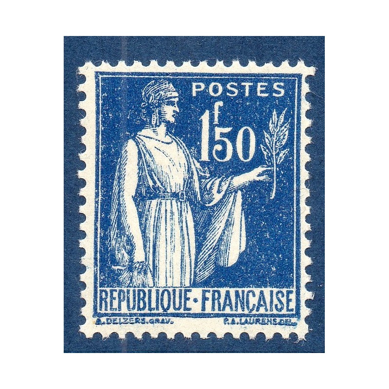 Timbre France Yvert No 288 Type paix Bleu neuf **