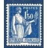 Timbre France Yvert No 288 Type paix Bleu neuf **
