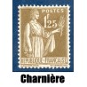 Timbre France Yvert No 287 Type paix 1.25f Olive neuf * avec charnière
