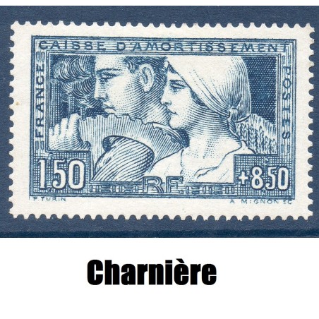 Timbre France Yvert No 252 Le travail type I neuf * avec charnière