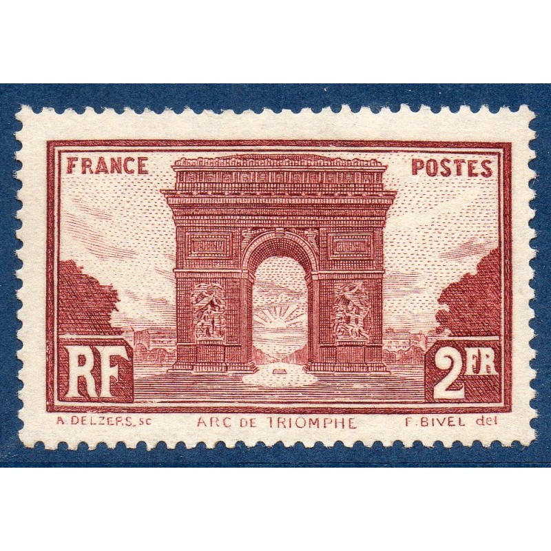 Timbre France Yvert No 258  Arc de triomphe neuf **