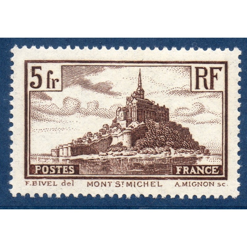 Timbre France Yvert No 260 Mont Saint-Michel Type II neuf **