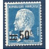 Timbre France Yvert No 222 Pasteur surchargé Bleu neuf **