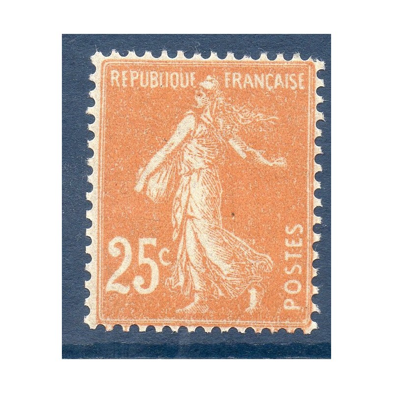 Timbre France Yvert No 235 type Semeuse Fond plein Jaune-brun neuf **