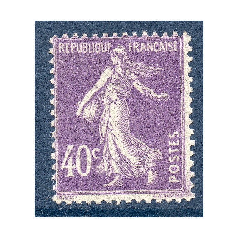 Timbre France Yvert No 236 type Semeuse Fond plein Violet neuf **