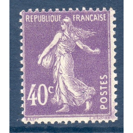 Timbre France Yvert No 236 type Semeuse Fond plein Violet neuf **