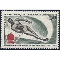 Timbre France Yvert No 1395 Vichy Ski nautique, championnat du monde