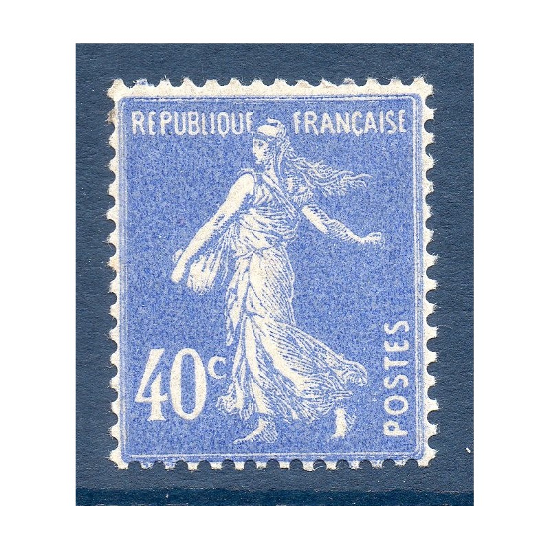 Timbre France Yvert No 237 type Semeuse Fond plein Outremer neuf **