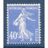 Timbre France Yvert No 237 type Semeuse Fond plein Outremer neuf **