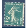 Timbre France Yvert No 239 type Semeuse Fond plein vert bleu neuf **