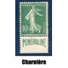 Timbre France Yvert No 188A Semeuse Minéraline neuf * avec charnière