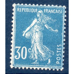 Timbre France Yvert No 192 Semeuse fond plein 30 ct bleu neuf **