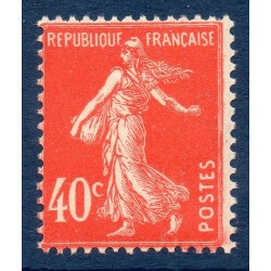 Timbre France Yvert No 194 Semeuse fond plein 40ct Vermillon neuf **