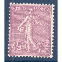 Timbre France Yvert No 197 Semeuse lignée 45ct lilas neuf **