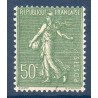 Timbre France Yvert No 198 Semeuse lignée 50ct olive neuf **