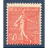 Timbre France Yvert No 199 Semeuse lignée 50ct rouge neuf **