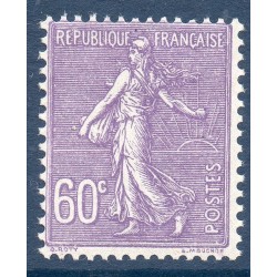 Timbre France Yvert No 200 Semeuse lignée 60ct Lilas neuf **