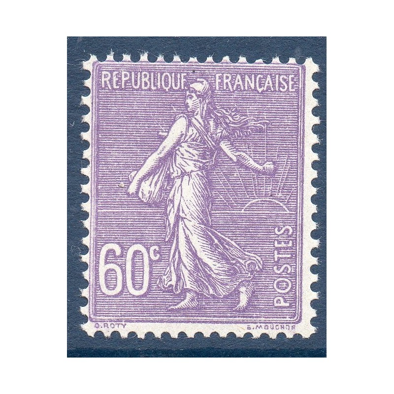 Timbre France Yvert No 200 Semeuse lignée 60ct Lilas neuf **